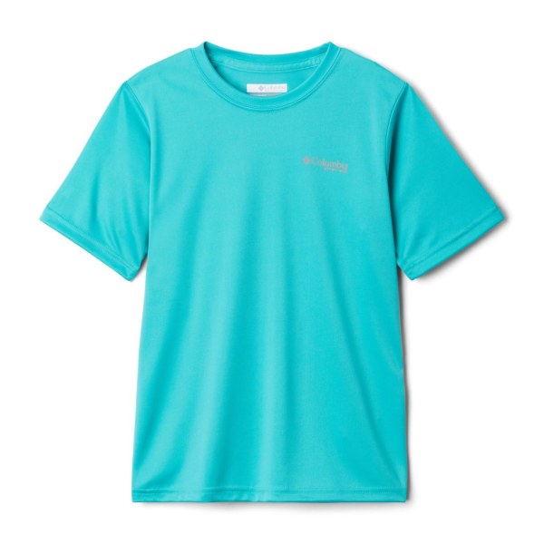 Tricko Columbia PFG Offshore Kratke Sleeve Chlapcenske Svetlo Tyrkysové | SK-RIX-378602
